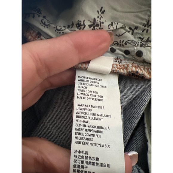 Free People Irreplaceable Flare Button Fly Raw Hem Jeans 27 - Picture 10 of 12